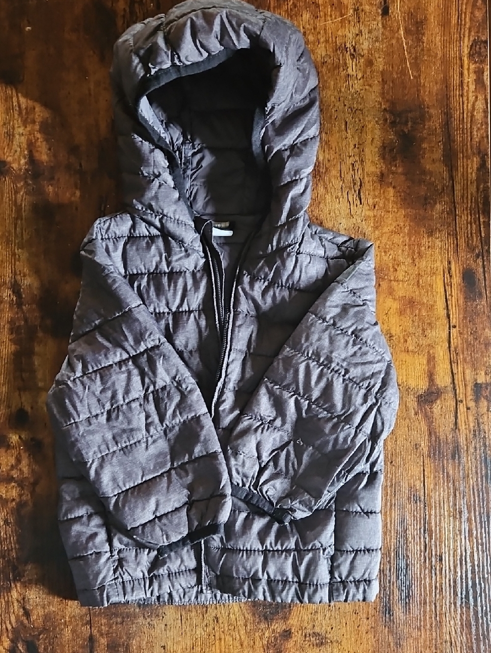 GAP Baby Hooded Puffer Jacket - Gray